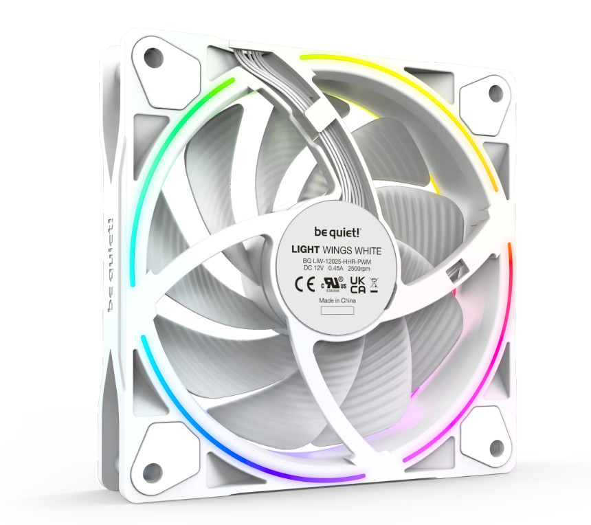 BE QUIET Light Wings HS ARGB PWM 120mm Blanc pack de 3 infinytech Réunion 02