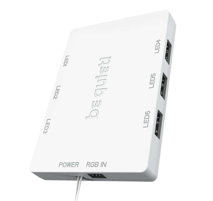BE QUIET Light Wings ARGB PWM 120mm Blanc pack de 3 infinytech Réunion 03