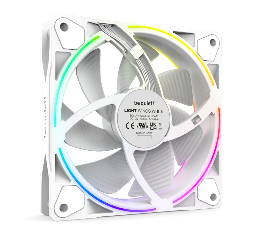 BE QUIET Light Wings ARGB PWM 120mm Blanc pack de 3 infinytech Réunion 02