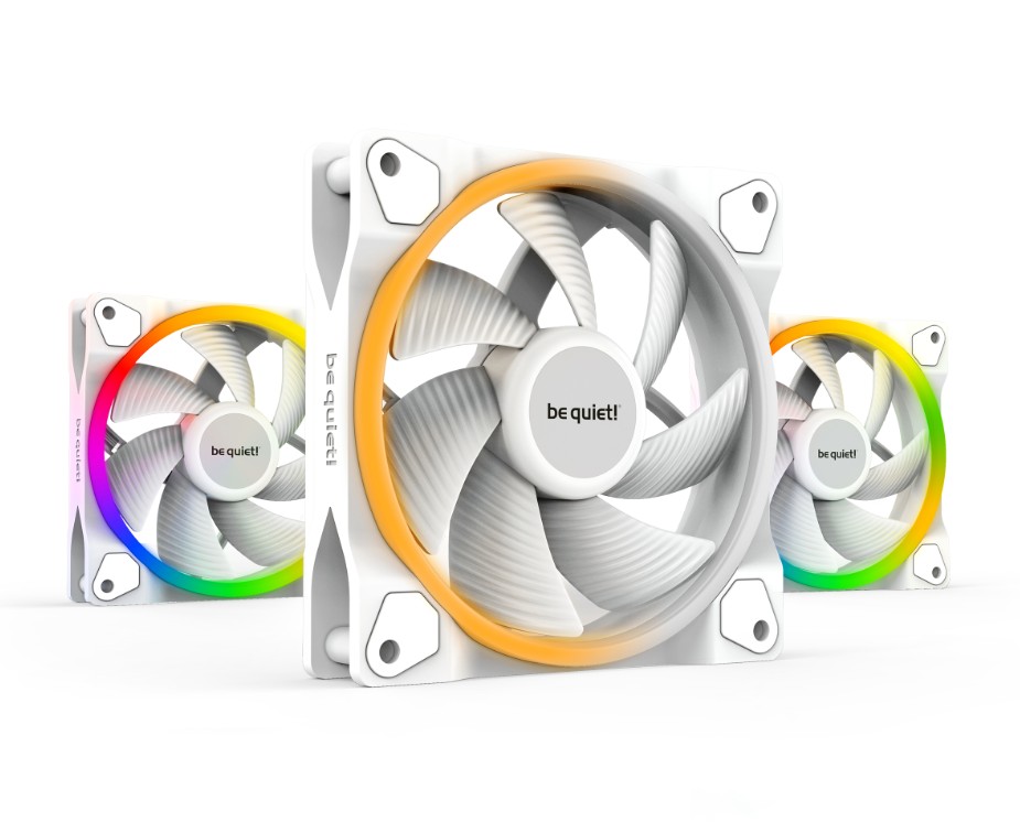 BE QUIET Light Wings ARGB PWM 120mm Blanc pack de 3 infinytech Réunion 01