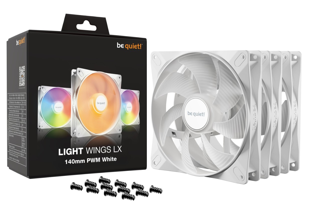 BE QUIET Light Wings LX ARGB PWM 140mm Blanc pack de 3 infinytech Réunion 03