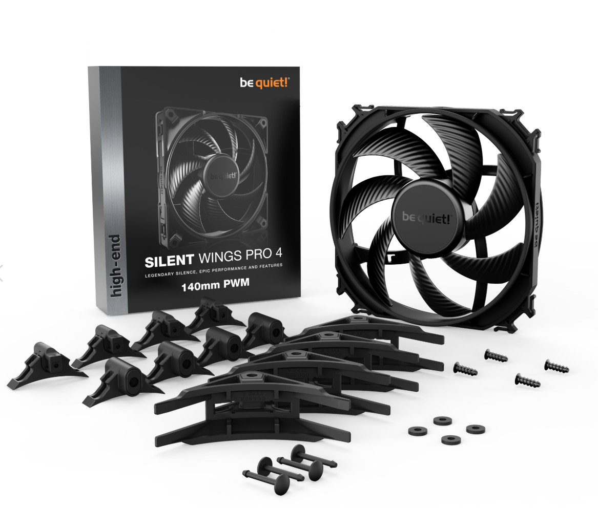 BE QUIET Silent Wings Pro 4 PWM 140mm Noir infinytech Réunion 03