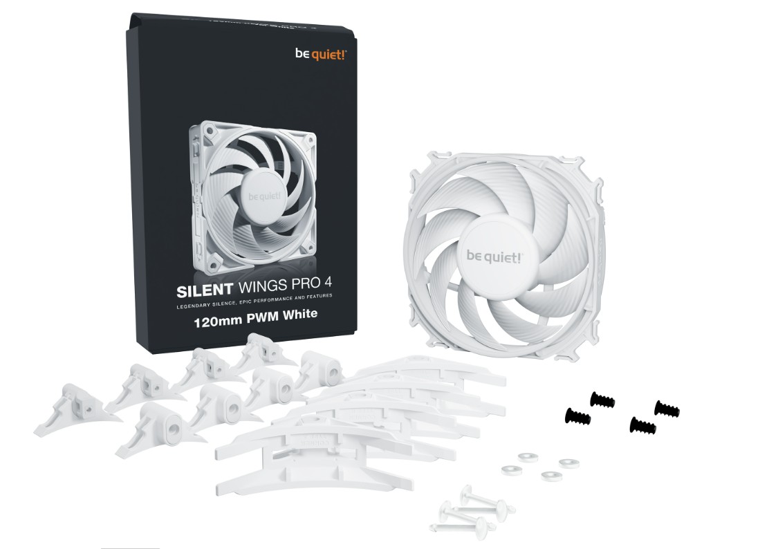 BE QUIET Silent Wings Pro 4 PWM 120mm Blanc infinytech Réunion 03