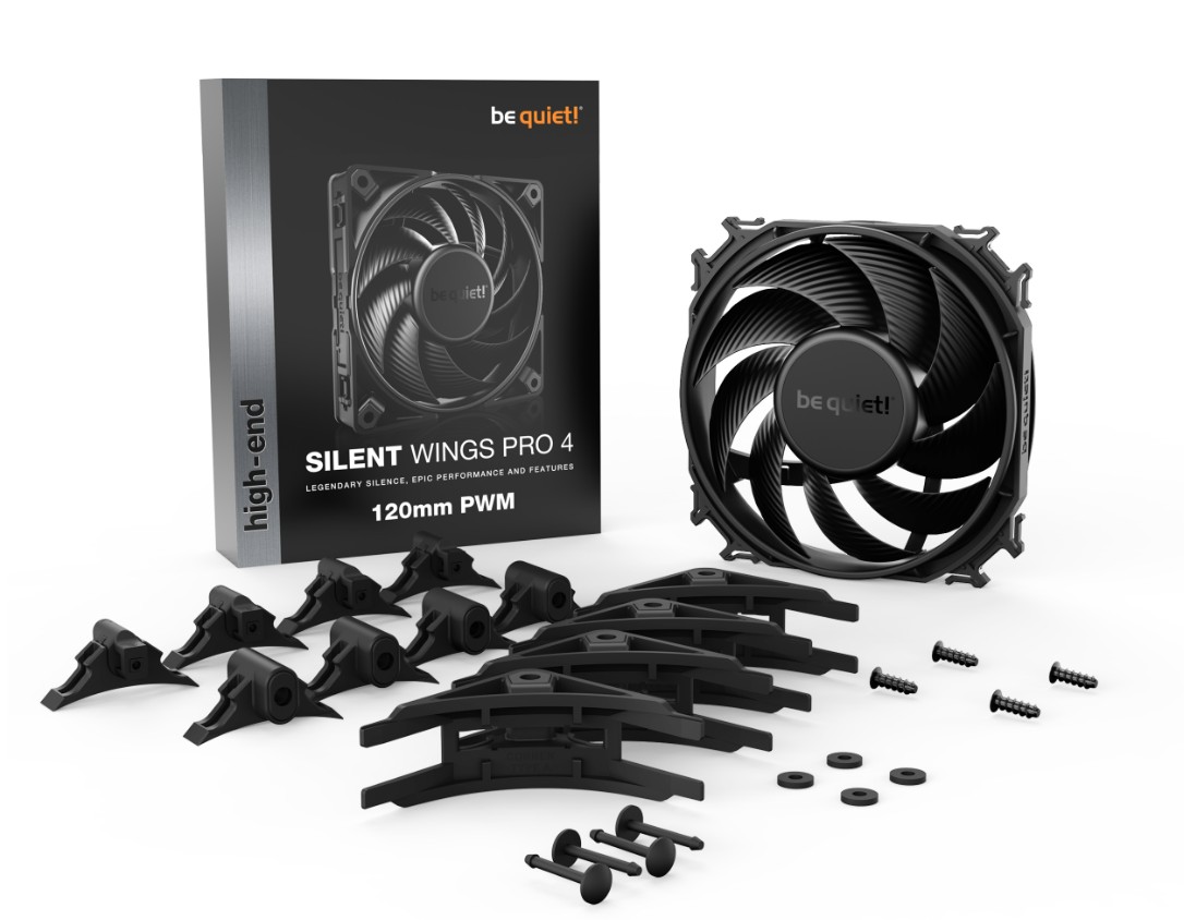 BE QUIET Silent Wings Pro 4 PWM 120mm Noir infinytech Réunion 03