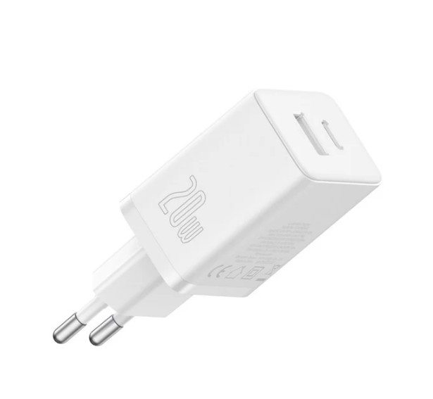 BASEUS Chargeur Compact 2 ports USB 20W Blanc infinytech Réunion 03