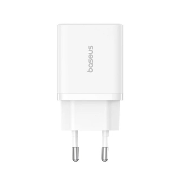 BASEUS Chargeur Compact 2 ports USB 20W Blanc infinytech Réunion 02