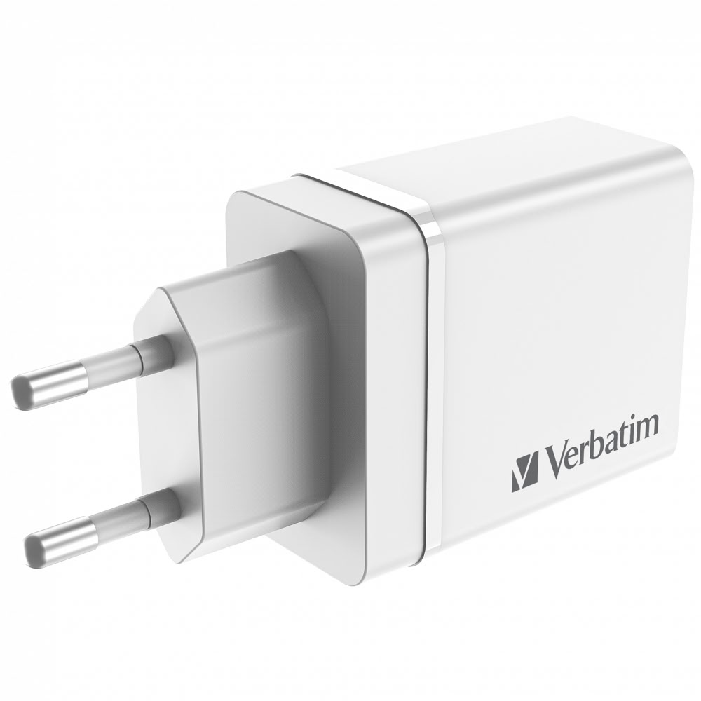 VERBATIM 49701 4 Ports USB PD 20W Blanc infinytech Réunion 02