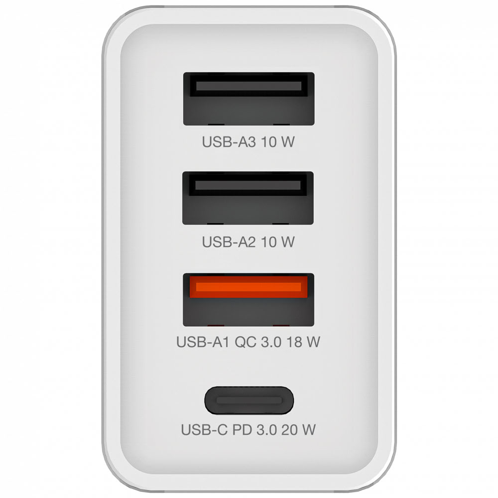 VERBATIM 49701 4 Ports USB PD 20W Blanc infinytech Réunion 03