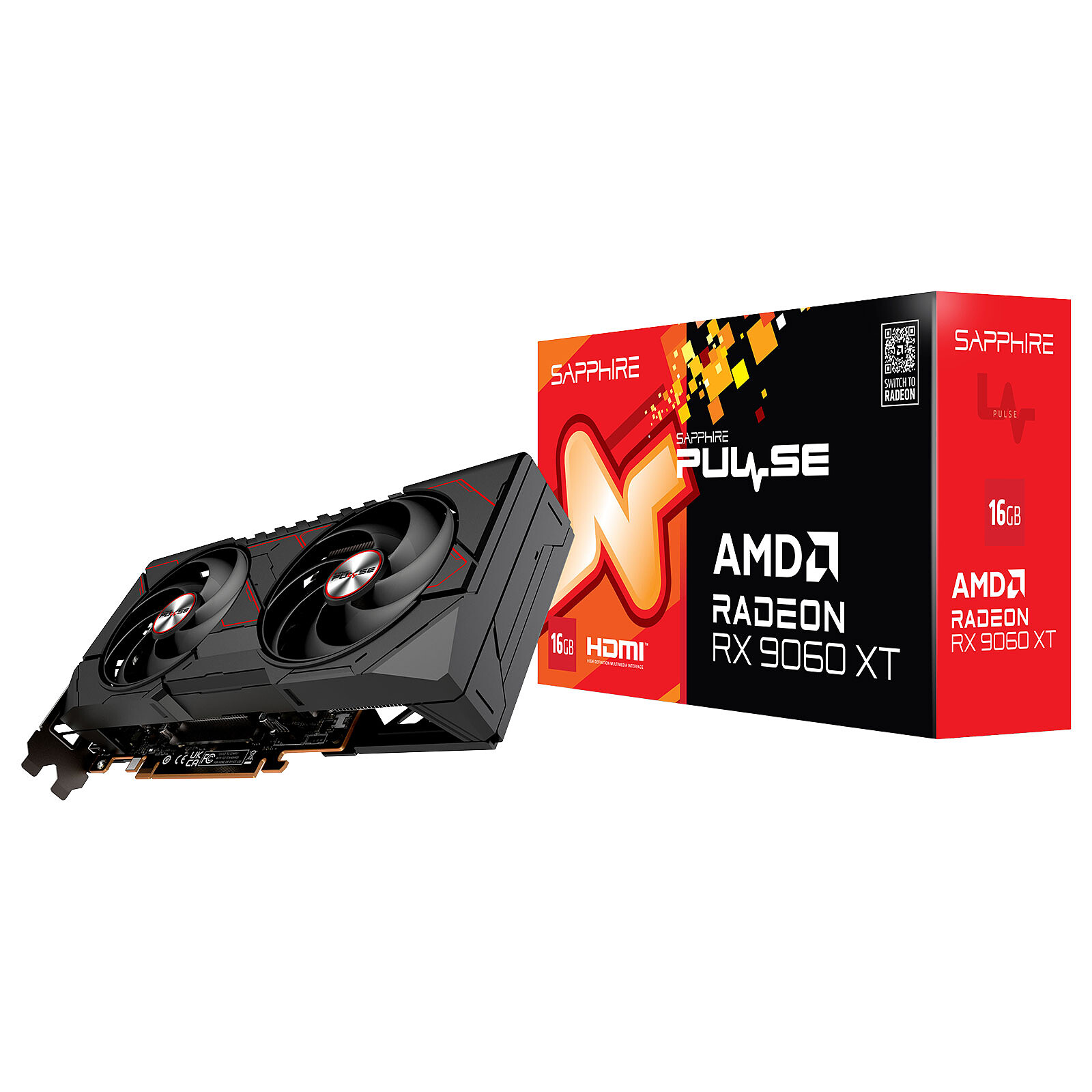 Sapphire Radeon RX 9060 XT Pulse Gaming OC 16Go infinytech Réunion 01