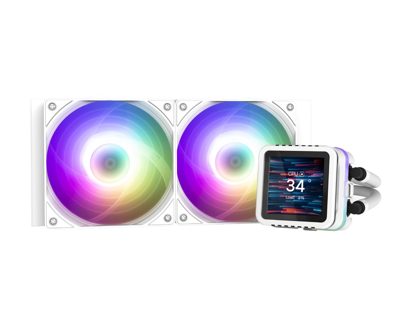 ZALMAN Alpha2 DS A24 RGB Blanc infinytech Réunion 01