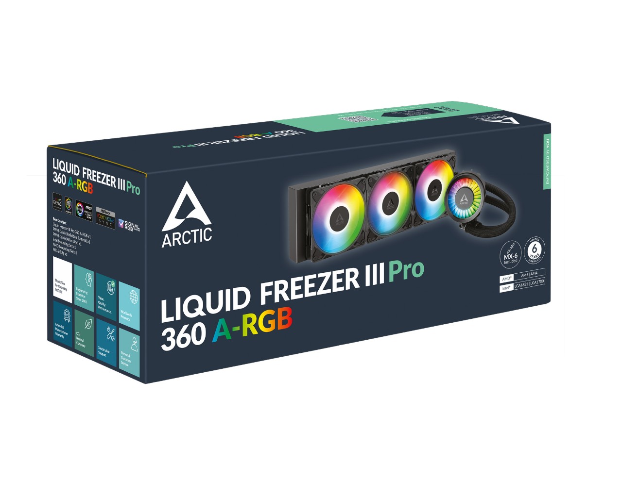 Arctic Liquid Freezer III Pro RGB 360mm Noir infinytech Réunion 05