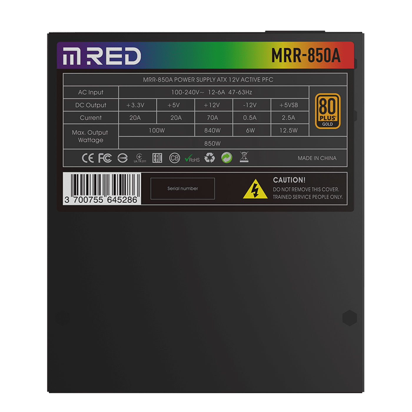 M.RED MMR 850A VP2 Noir infinytech Réunion 05