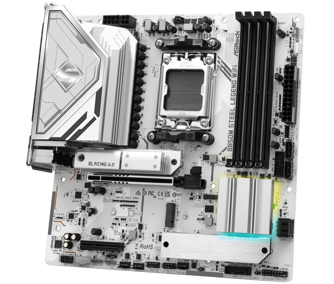 ASRock B850M Steel Legend WiFi AMD AM5 MATX infinytech Réunion 04