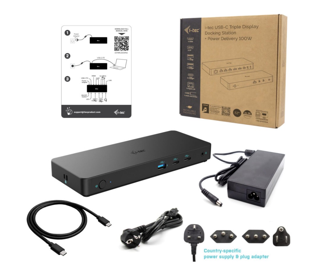I-TEC Docking Station Gen2 Pro Noir infinytech Réunion 02