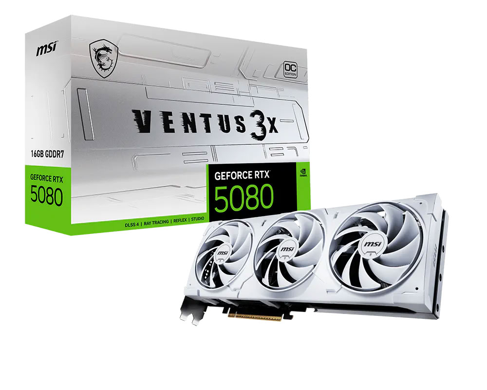 MSI GeForce RTX 5080 16G VENTUS 3X OC WHITE infinytech Réunion 01
