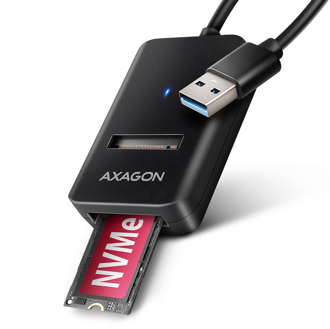 AXAGON ADM2-AM USB-A vers SSD M.2 NVMe et SATA infinytech Réunion 01