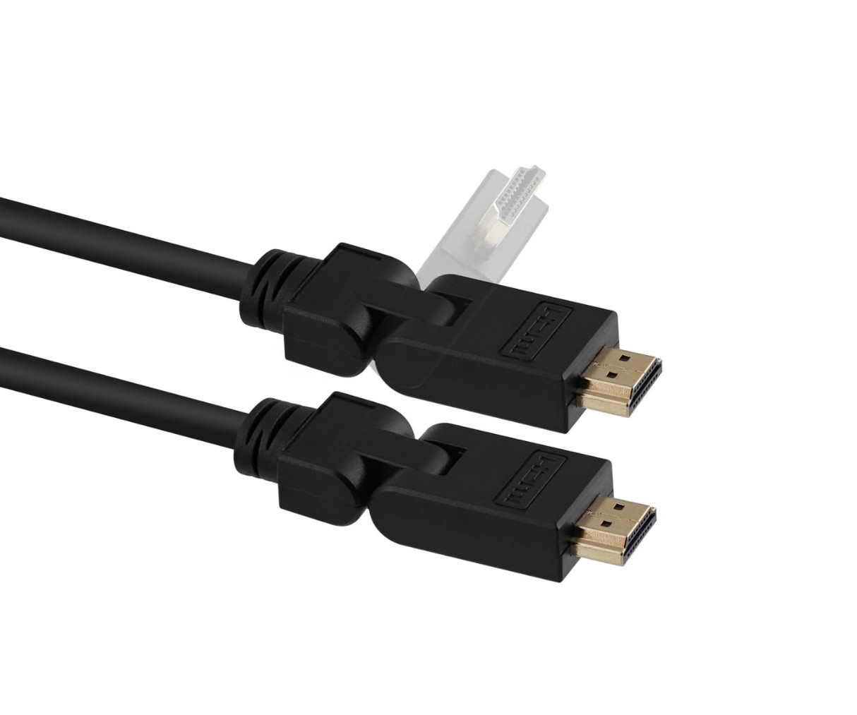 TNB HDMIOR2 HDMI Mâle Mâle pliable 2m Noir infinytech Réunion 01