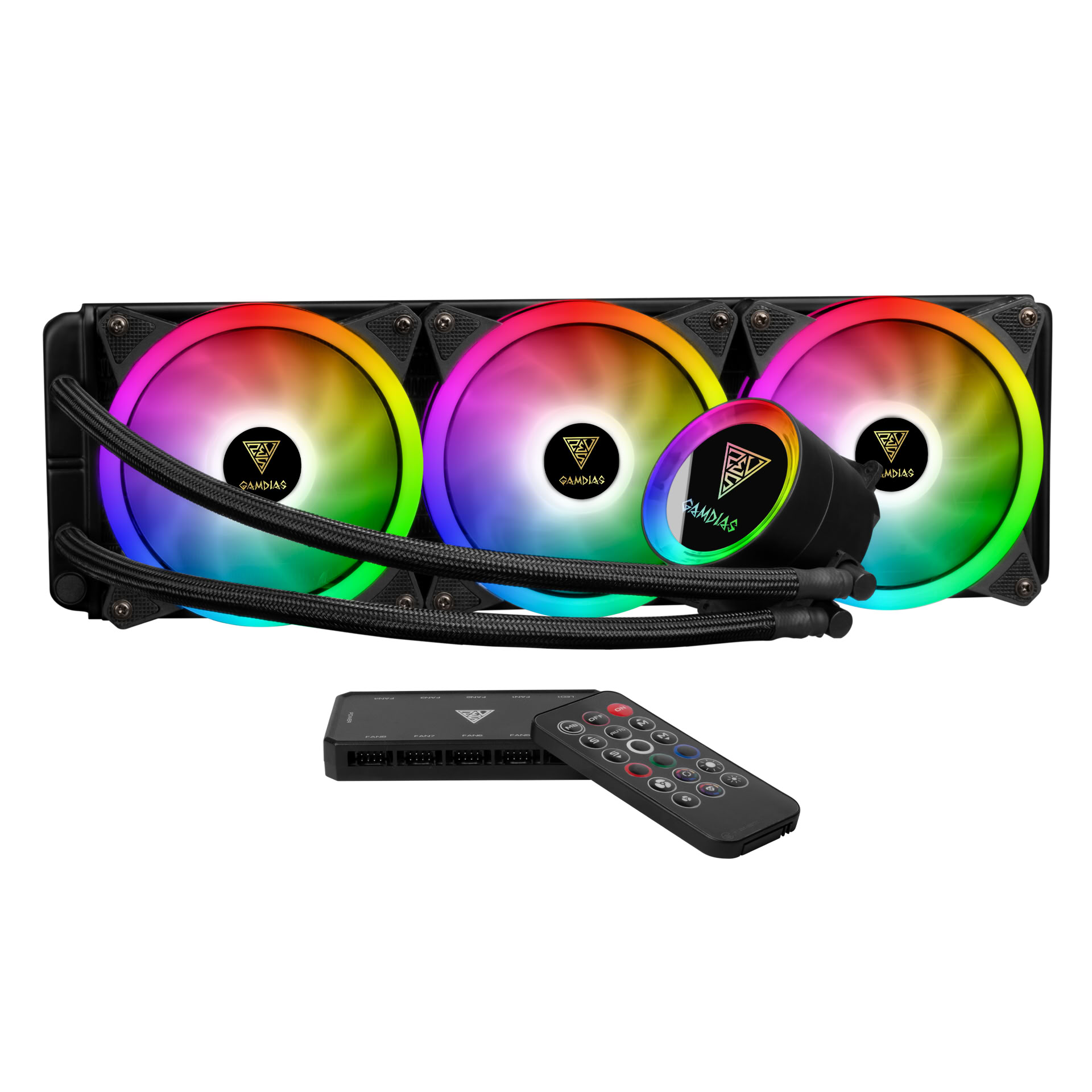 Gamdias Chione P2-360R aRGB Noir infinytech Réunion 01
