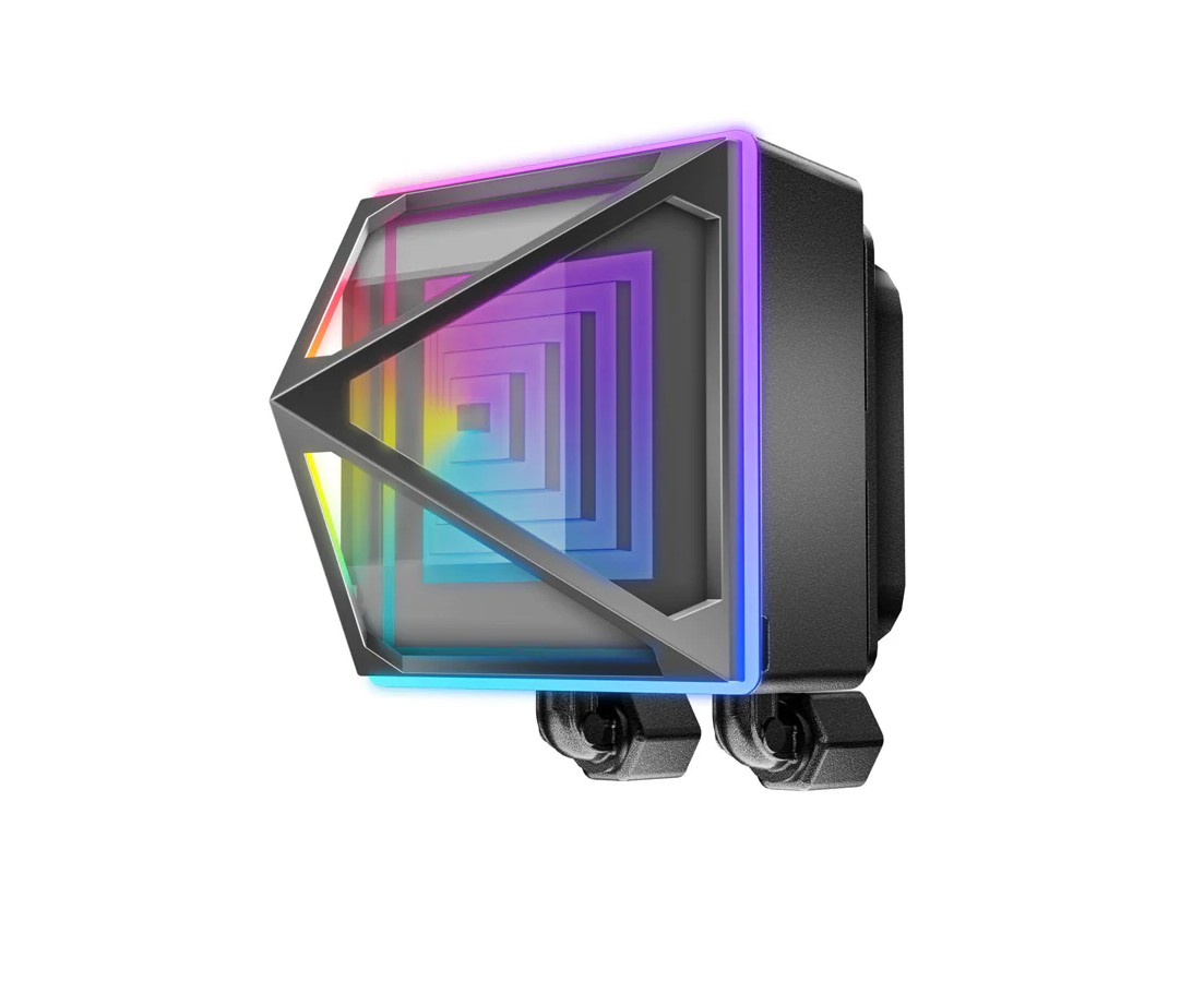 Azza Pyramid RGB 240mm Noir infinytech Réunion 02