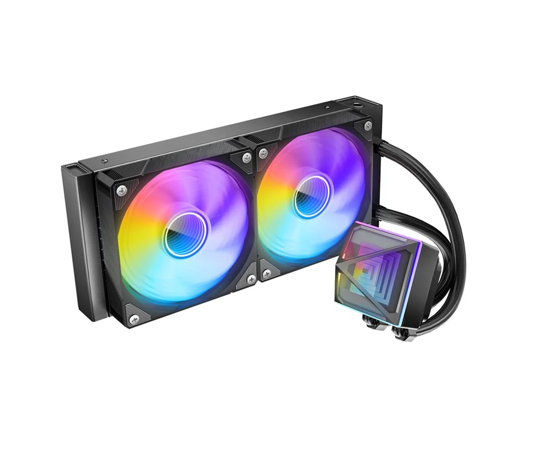 Azza Pyramid RGB 240mm Noir infinytech Réunion 01