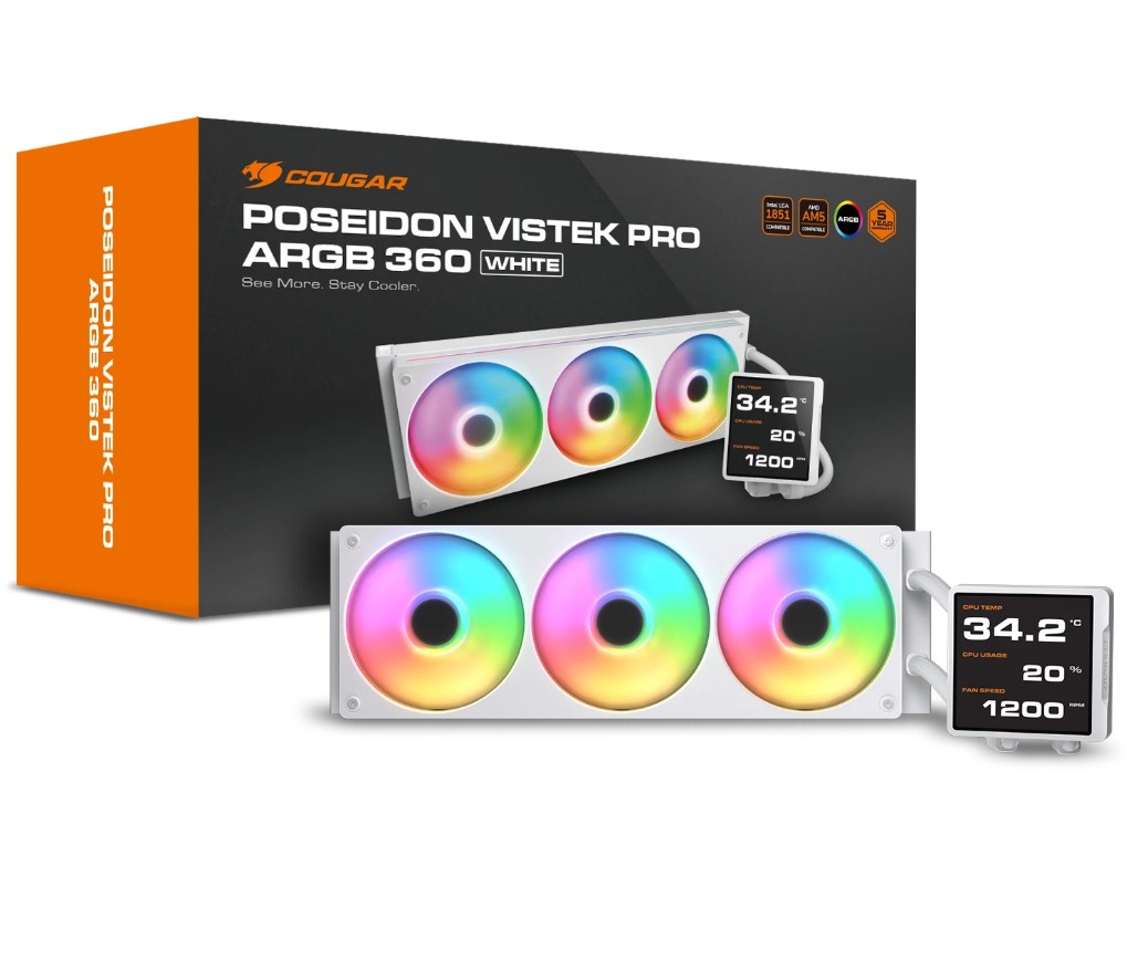 COUGAR_Poseidon Vistek Pro RGB 360mm Blanc infinytech Réunion 03