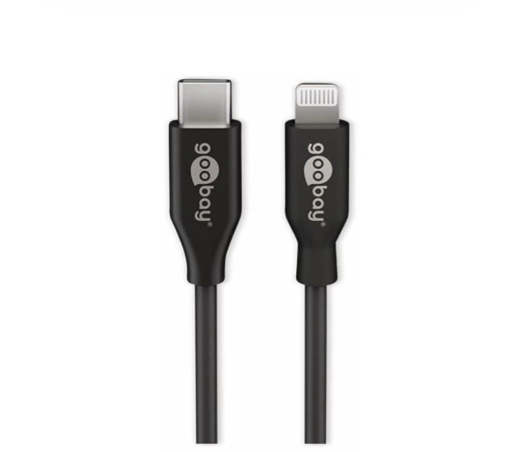 Goobay 39447 Câble USB-C vers Lightning 2m Noir infinytech Réunion 01