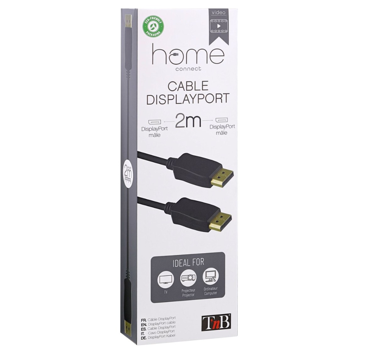 TNB DPDP2 Câble DisplayPort Mâle M^la 2m Noir infinytech Réunion 02