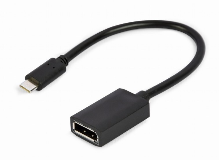 CABLEXPERT Adaptateur USB-C Mâle vers DisplayPort Femelle 15cm Noir infinytech Réunion 01