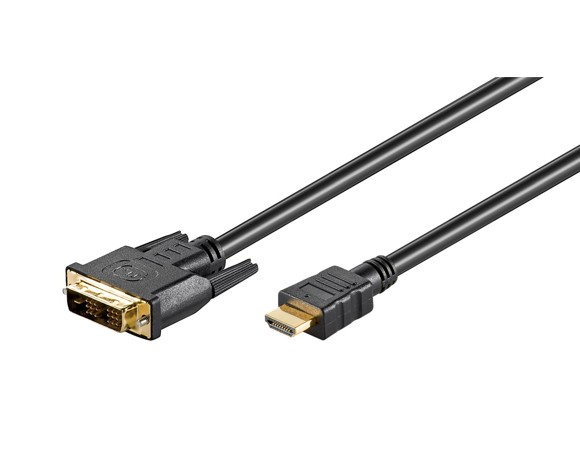 GOOBAY 51579 Câble DVI-D Mâle vers HDMI Mâle 1m Noir infinytech Réunion 01