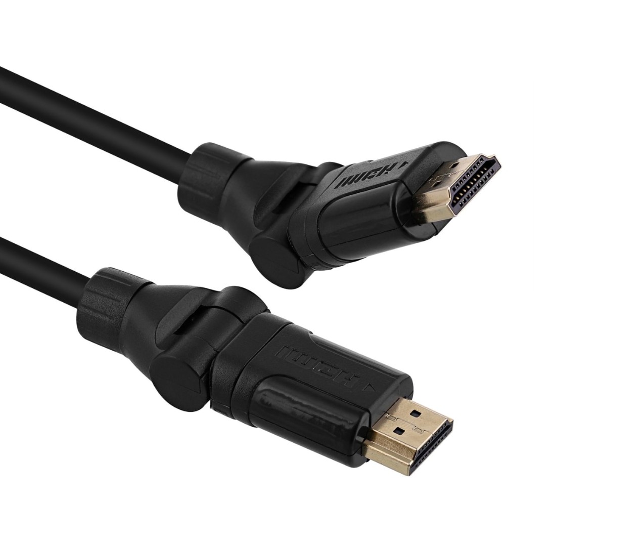 TNB HDMI3602 HDMI Mâle Mâle 360 degrés 2m Noir infinytech Réunion 01