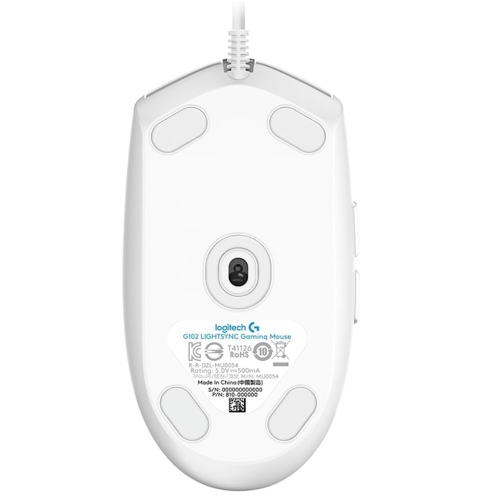 LOGITECH G102 LightSync Blanche infinytech Réunion 04