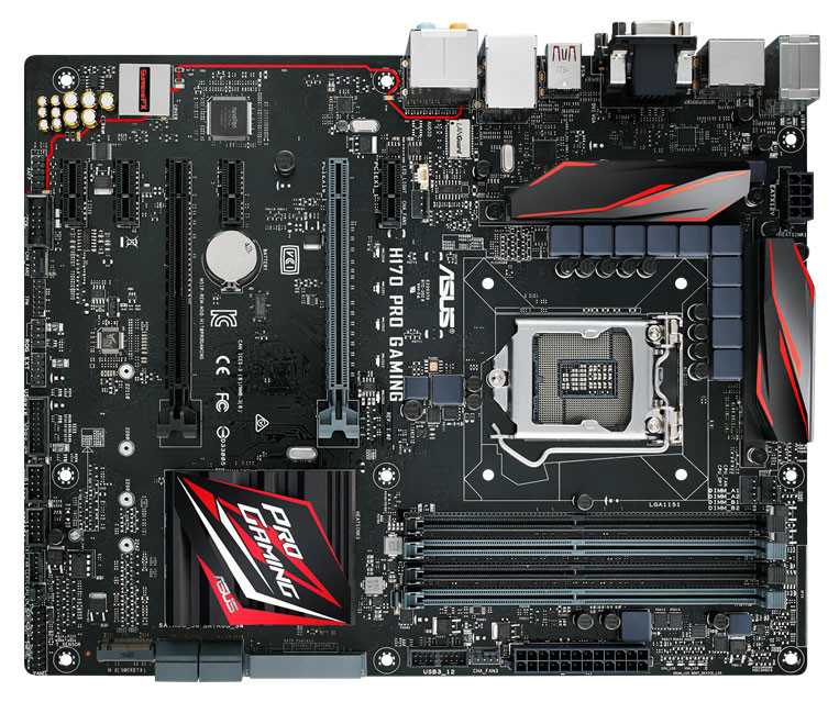 Carte Mère ASUS Z170-PRO-GAMING Compatible – LGA1151, DDR4, ATX, Pour Intel 6e/7e Génération - 4