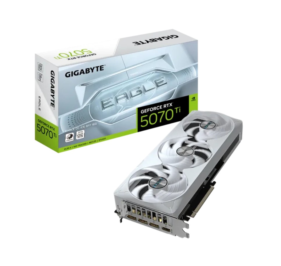 GIGABYTE GeForce RTX 5070 Ti EAGLE OC ICE SFF 16G infinytech Réunion 01
