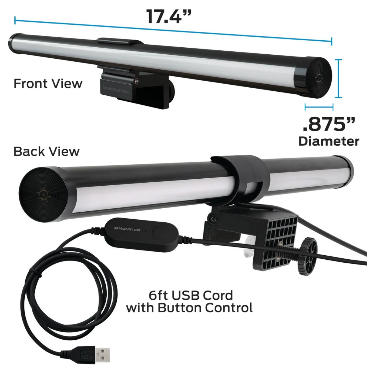 Barre lumineuse LED MONSTER Duo Plus infinytech Réunion 02