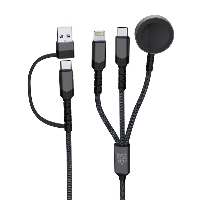 TIGER POWER LITE CABLE 6 EN 1 AVEC CHARGEUR APPLE WATCH INFINYTECH