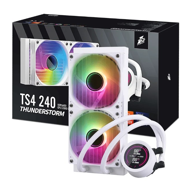 1stPlayer TS4 RGB 240mm Blanc infinytech Réunion 03