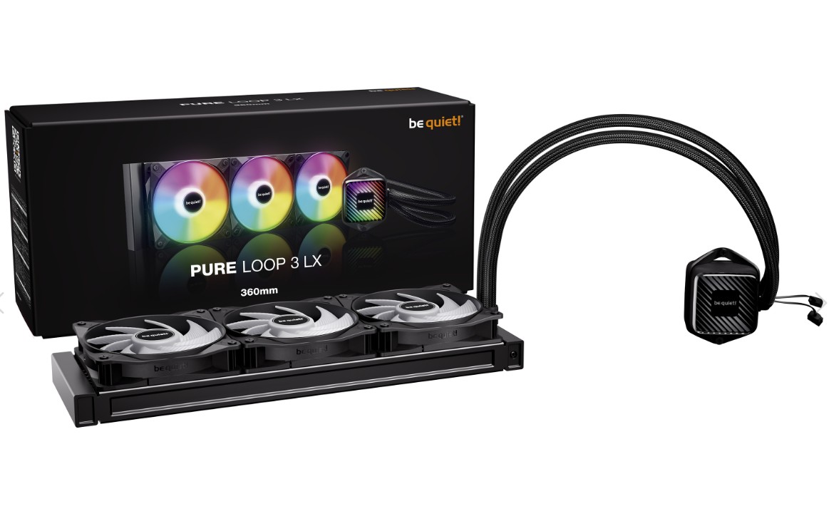 be quiet! Pure Loop3 LX RGB 360mm Noir infinytech Réunion 04