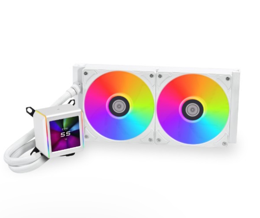 Lian Li Galahad II LCD 280mm Blanc infinytech Réunion 01