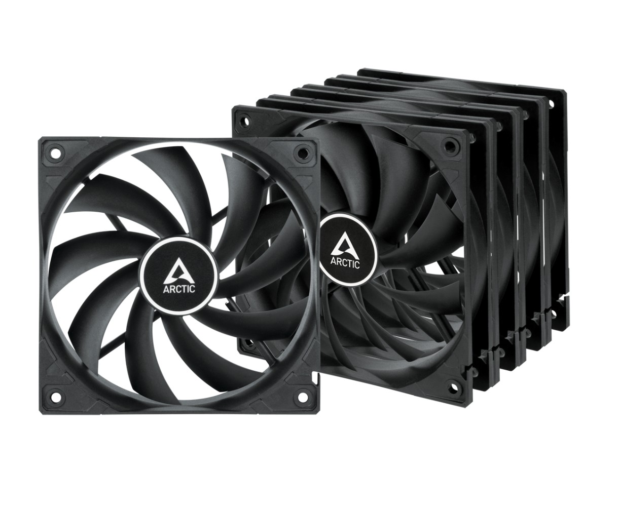 Arctic F12 120mm Noir Pack de 5 infinytech Réunion 01