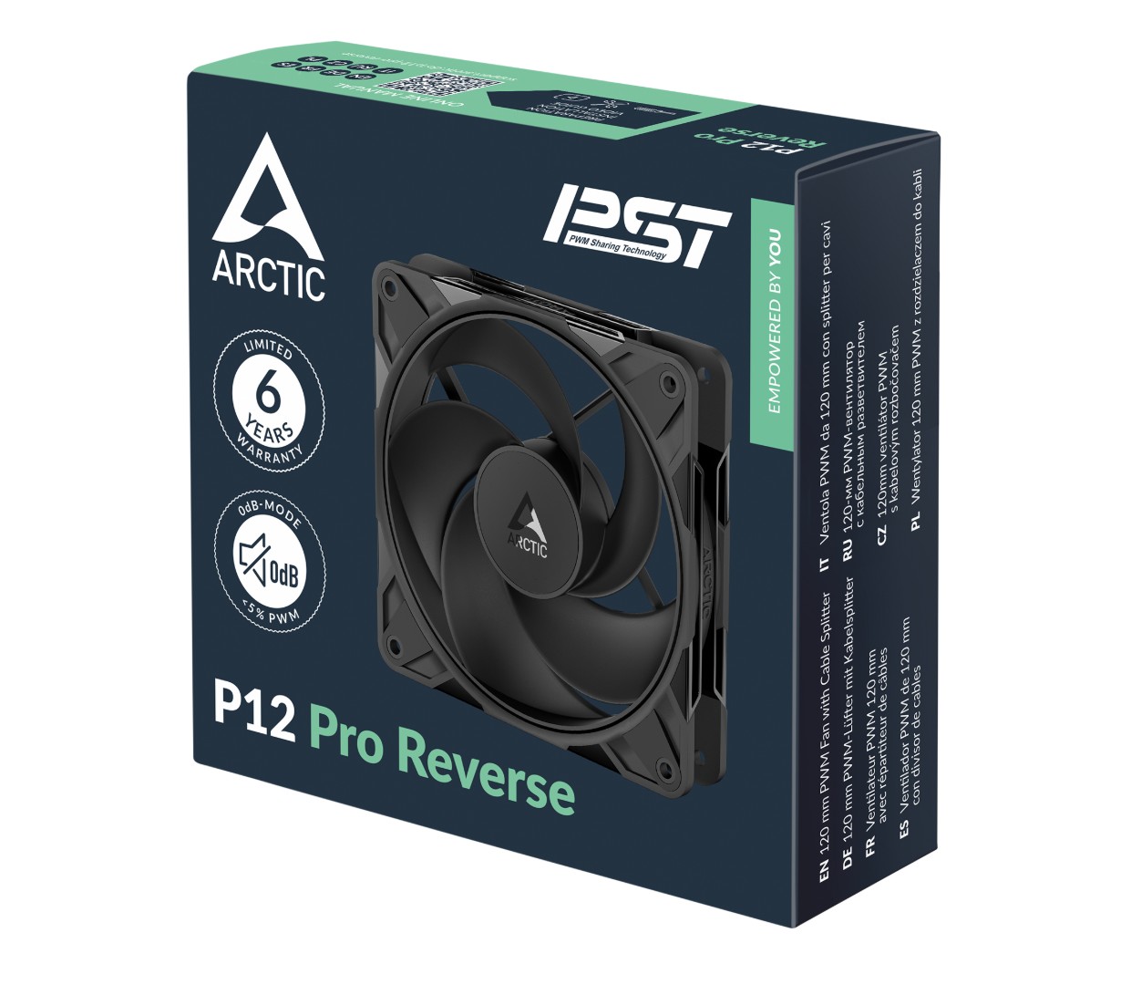 Arctic P12 Pro Reverse 12cm Noir infinytech Réunion 04