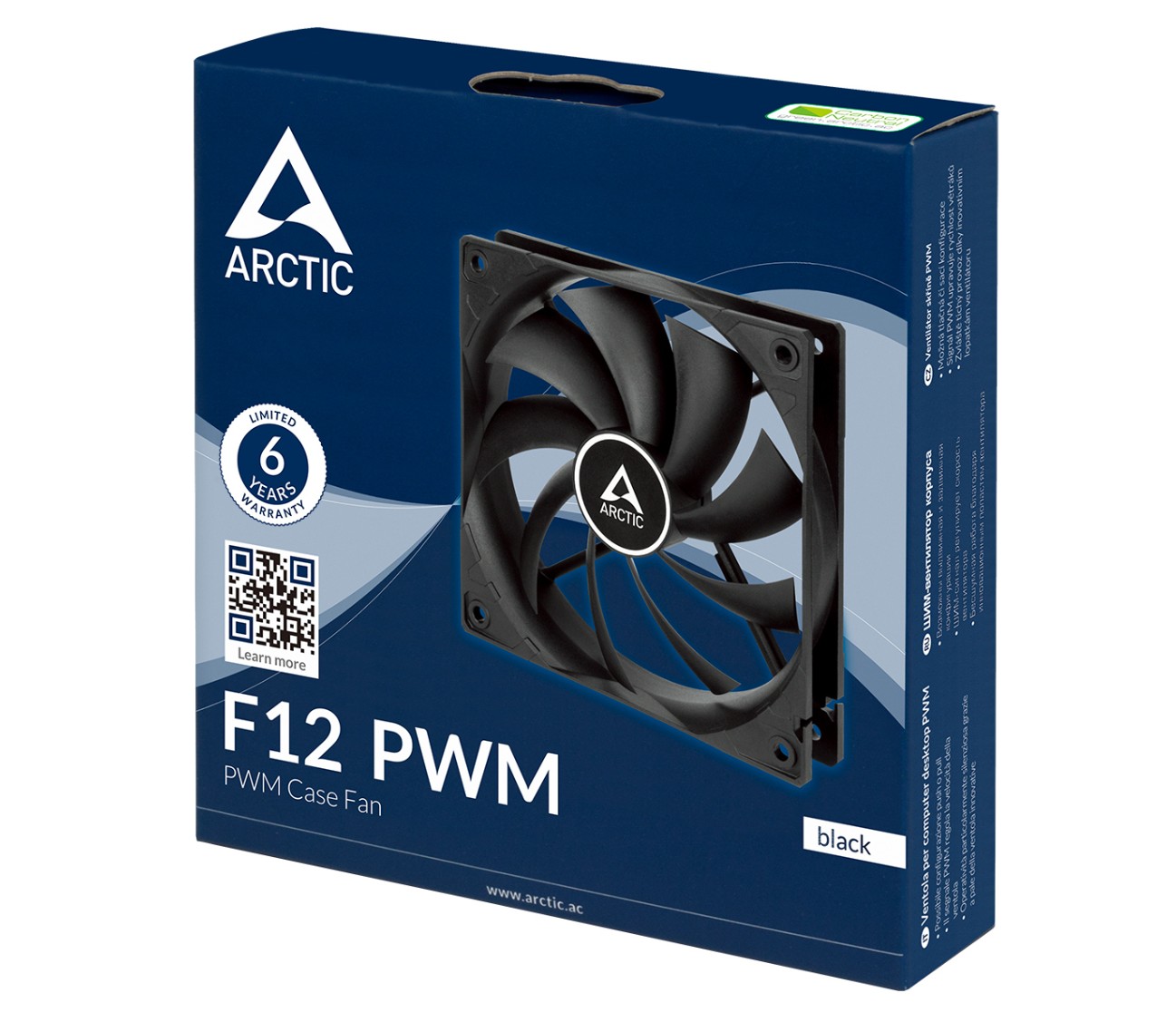 ARCTIC F12 PWM 120mm Noir Pack de 5 infinytech Réunion 04
