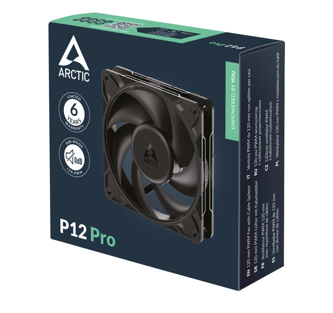 ARCTIC P12 Pro PWM 120mm Noir infinytech Réunion 04