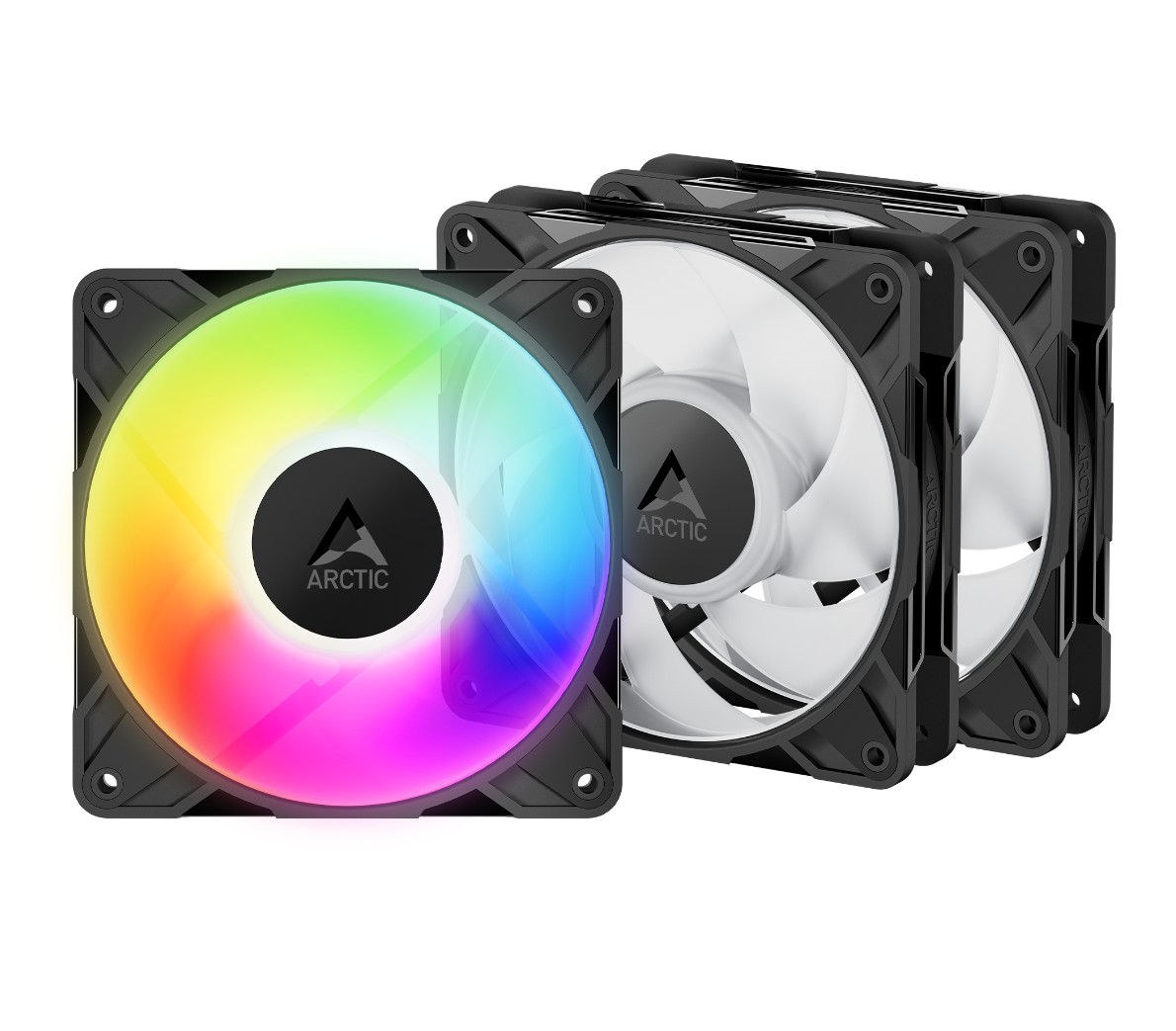 ARCTIC P12 Pro A-RGB PWM Noir Pack de 3 infinytech Réunion 01
