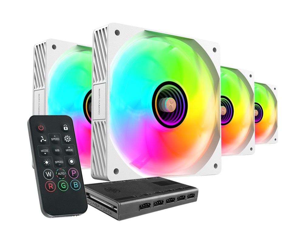 MARS GAMING MF-SI4KIT Blanc Pack de 4 infinytech Réunion 01