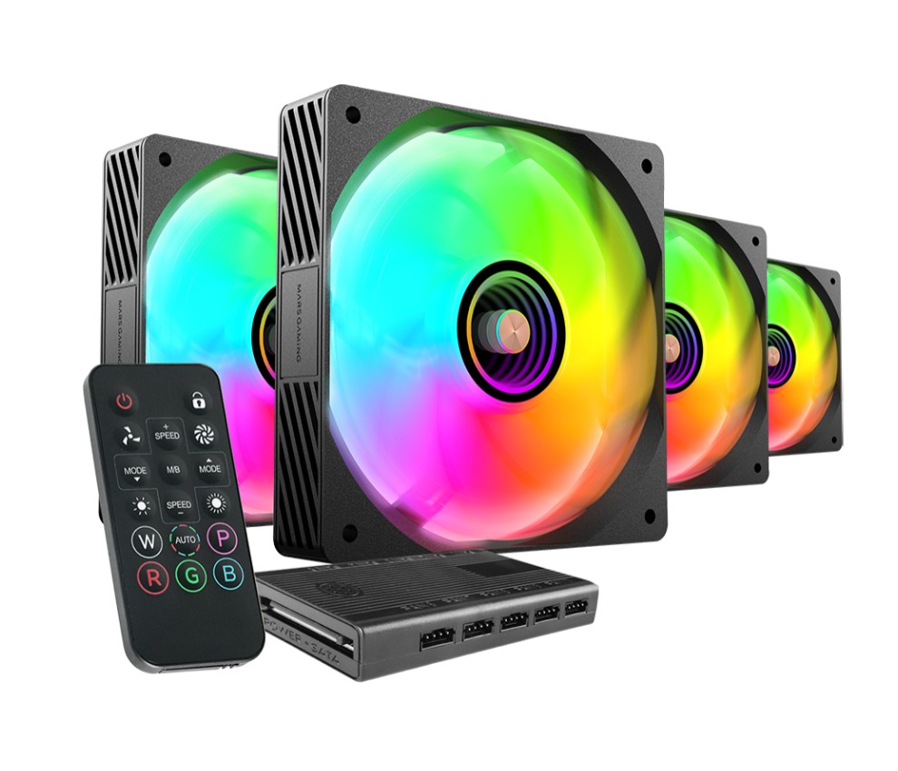 MARS GAMING MF-SI4KIT Noir Pack de 4 infinytech Réunion 01