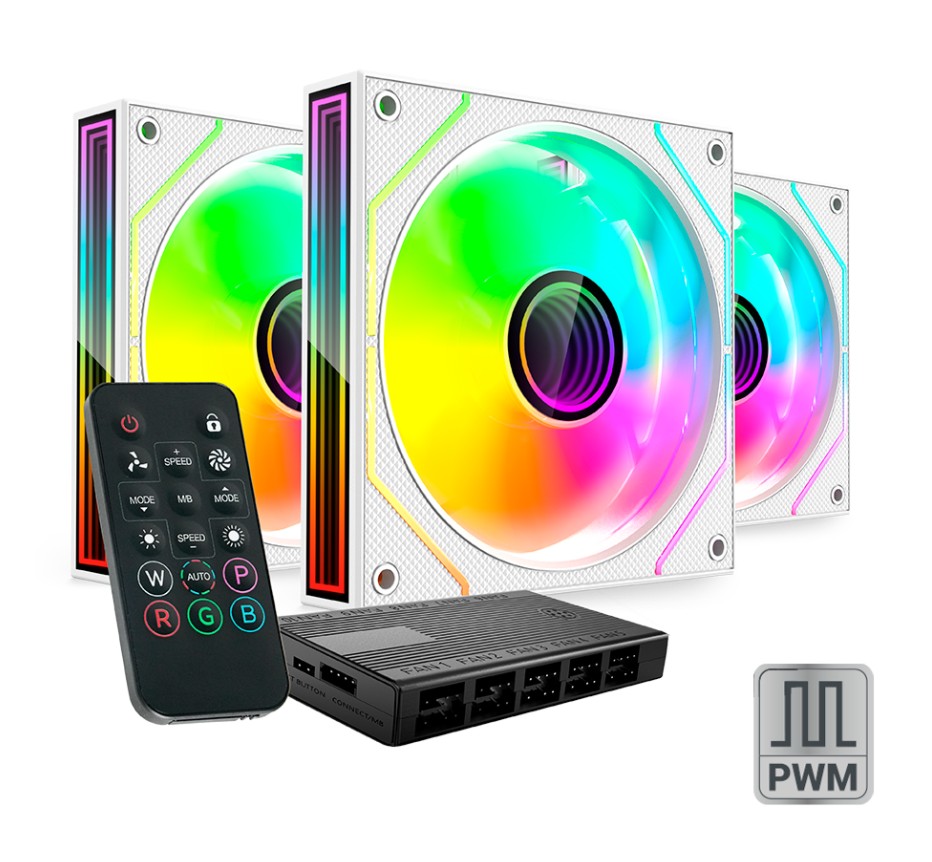 MARS GAMING MF-3DPROKIT Blanc Pack de 3 infinytech Réunion 01