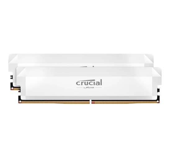 CRUCIAL DIMM Pro OC 2x16Go DDR5 6000MHz Blanc infinytech Réunion 01