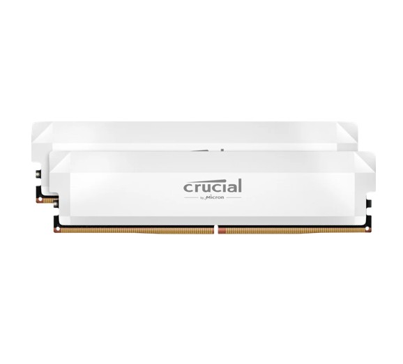CRUCIAL DIMM Pro OC 2x16Go DDR5 6400MHz Blanc infinytech Réunion 01