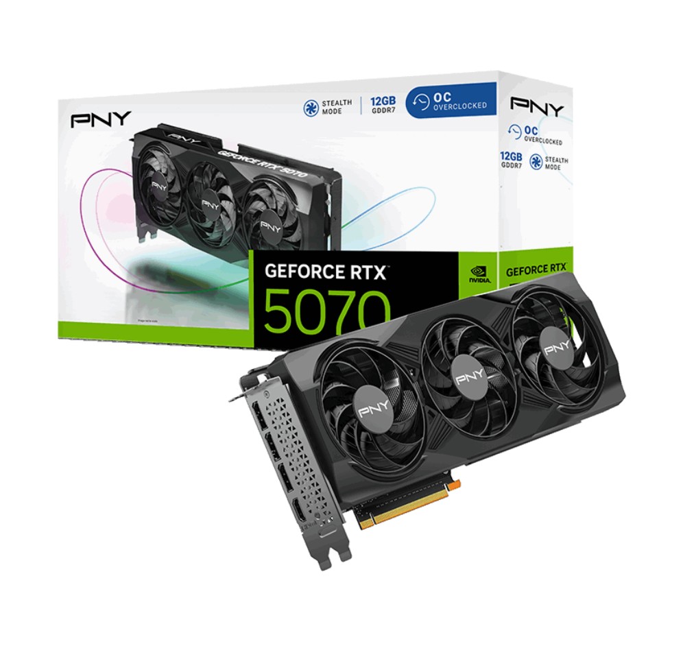 PNY GeForce RTX 5070 Triple Fan OC 12Go infinytech Réunion 06