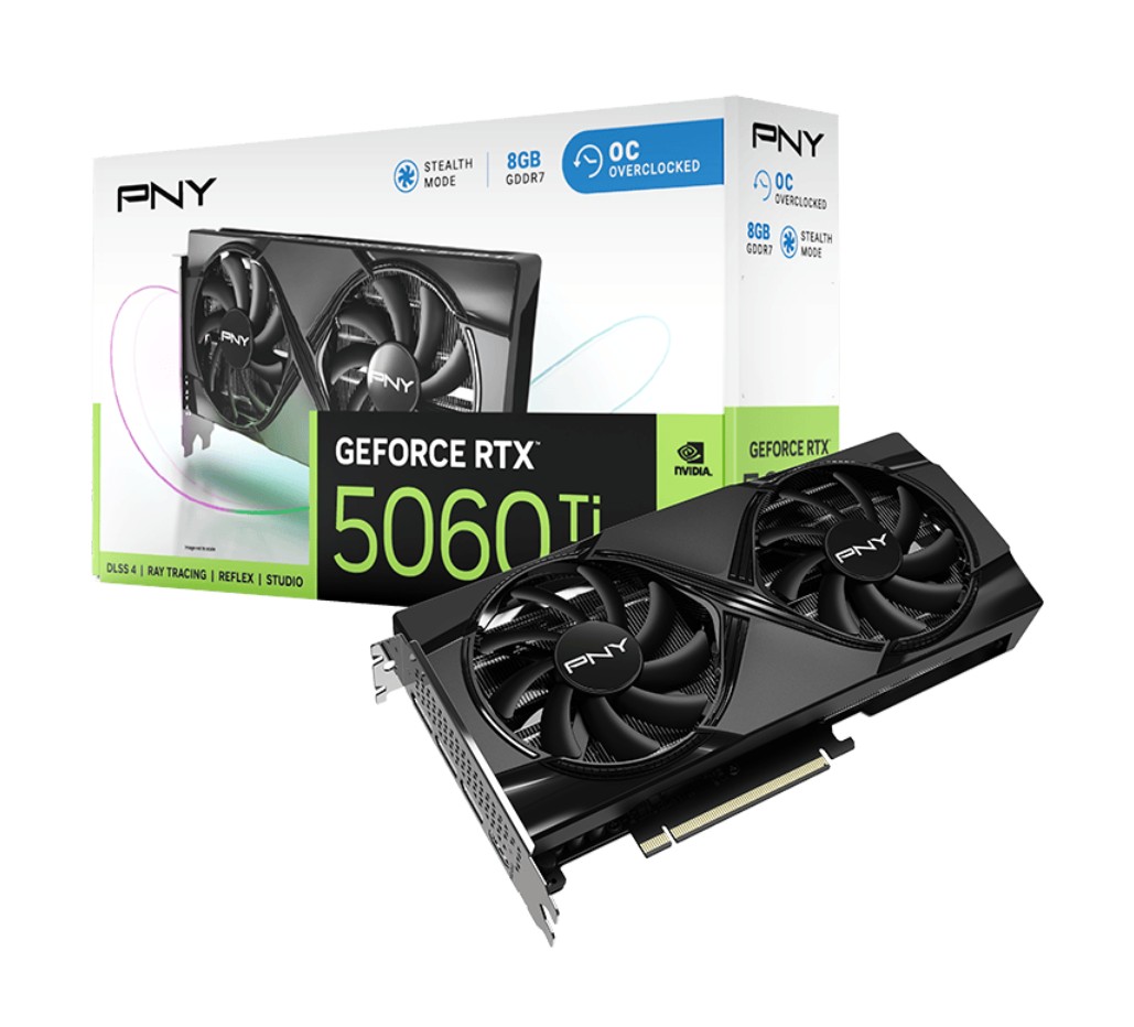 PNY GeForce RTX 5060 Ti Dual Fan OC 8Go infinytech Réunion 07